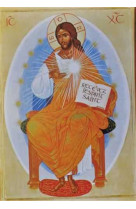 Icone du christ - mini icone autocollante 7x5 cm -  145.11