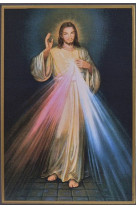 Christ misericordieux - mini icone autocollante 8x7 cm -  168.13