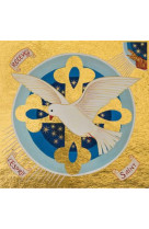 La colombe de l'esprit saint - icone doree a la feuille 13x13 cm -  652.64