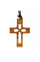 Pendentif croix olivier ajouree 4cm
