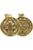 Medaille saint benoit or 18 mm