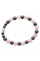 Bracelet dizainier quartz rose