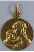 Medaille or 9 carats vierge enfant