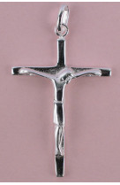 Croix argent avec christ
