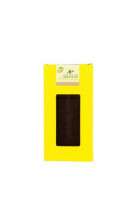 Tablette chocolat noir ecorces citron